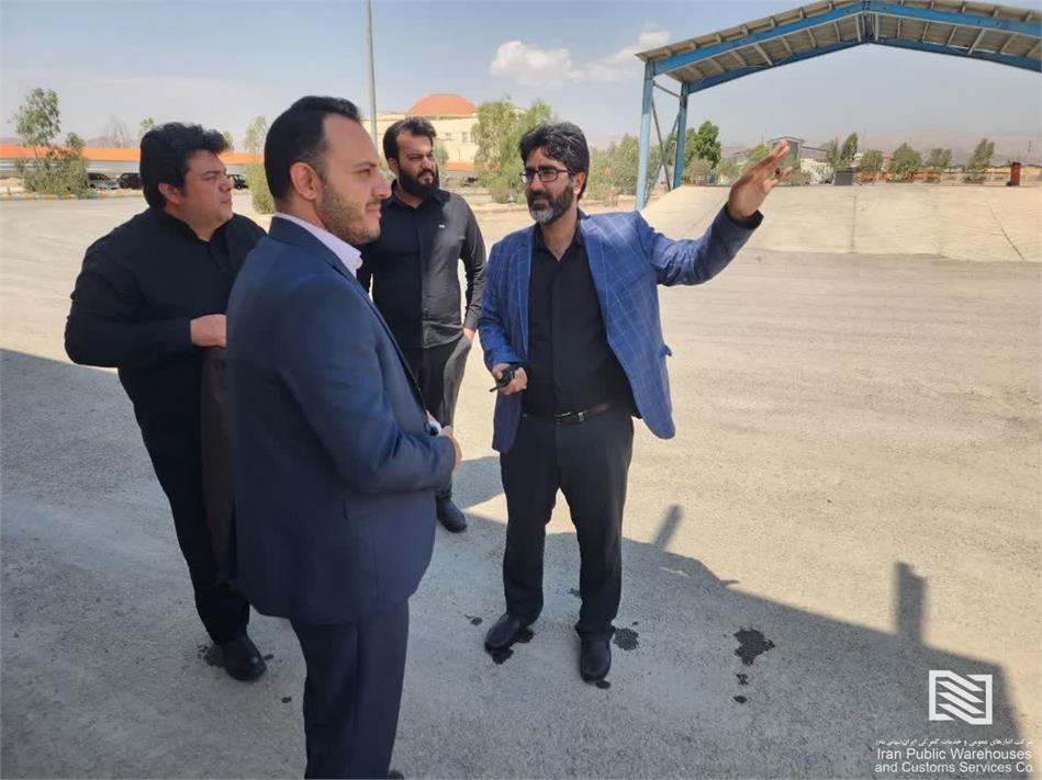 بازدید میدانی سرپرست شرکت انبارهای عمومی و خدمات گمرکی تهران از شعبه سمنان