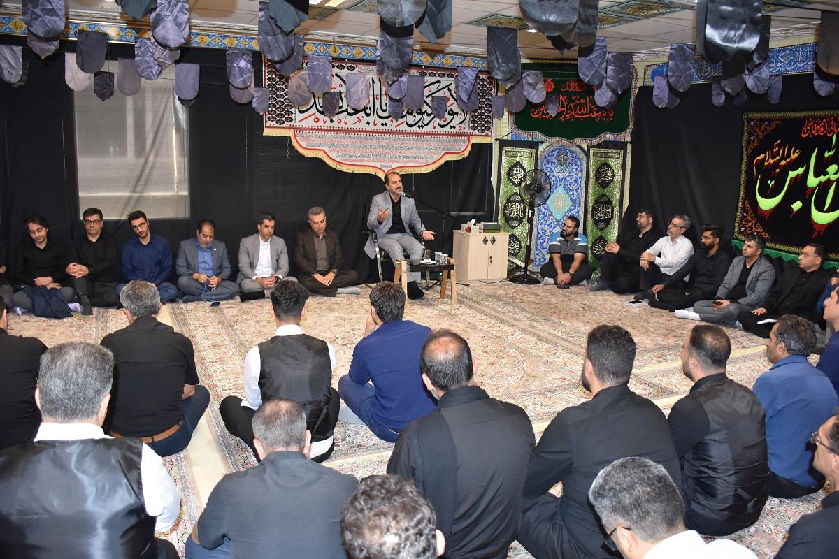 حضور دکتر کاظم سلیمی در مراسم عزاداری ایام محرم شرکت انبارهای عمومی و خدمات گمرکی ایران