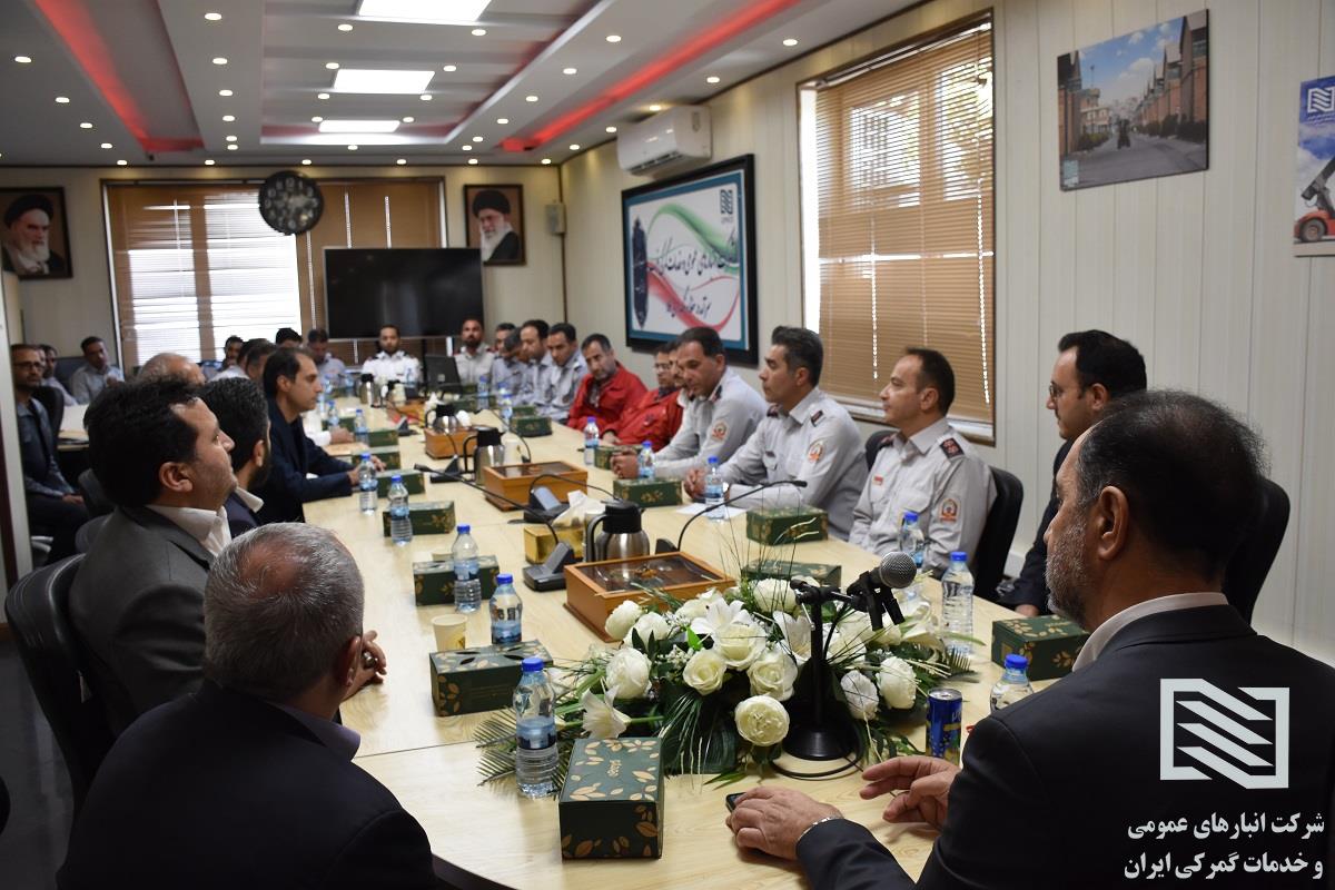 تقدیر از آتش‌نشانان و کارشناسان HSE شرکت انبارهای عمومی و خدمات گمرکی ایران 8