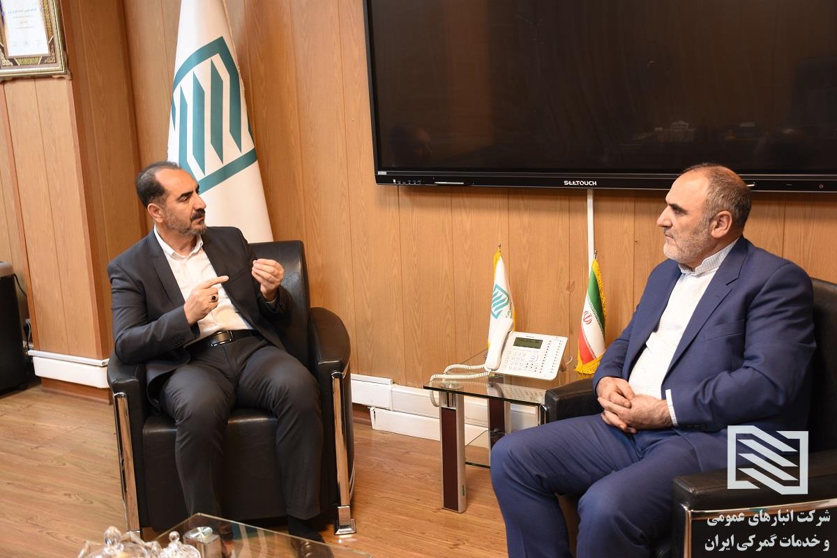 دیدار مدیرعامل شرکت انبارهای عمومی و خدمات گمرکی ایران با نماینده استاندار زنجان 1