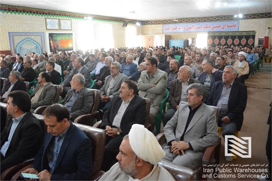حضور سرپرست شرکت انبارهای عمومی و خدمات گمرکی بازرگان در مراسم معارفه فرمانده سپاه پاسداران شهرستان ماکو