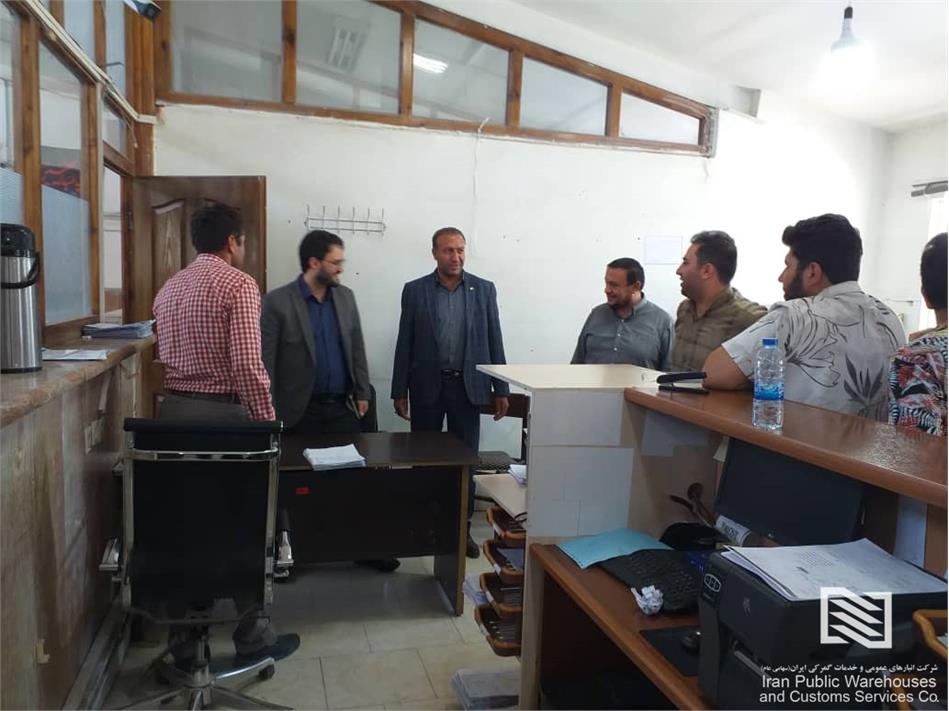 بازدید میدانی نماینده حراست شرکت سرمایه گذاری آتیه صبا از شرکت بازرگان