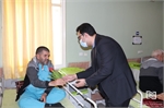 حضور مدیرعامل شرکت انبارهای عمومی امام خمینی(ع) در آسایشگاه جانبازان بیمارستان میلاد شهریار