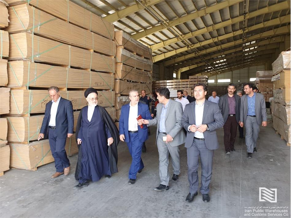 بازدید هیات عالی نظارت اموال تملیکی از شرکت انبارهای عمومی و خدمات گمرکی بازرگان