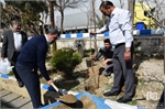 برگزاری مراسم درختکاری در شرکت انبارهای عمومی تهران