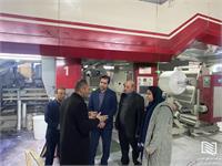 بازدید سرپرست شرکت سهلان از واحد تولیدی کاغذ دیواری آیدین سهند 3
