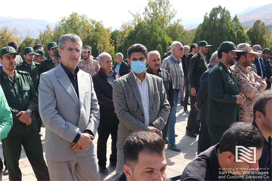 حضور سرپرست شرکت بازرگان در مراسم تشییع شهدای منطقه آزاد ماکو