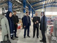 بازدید سرپرست شرکت سهلان از واحد تولیدی کاغذ دیواری آیدین سهند 1
