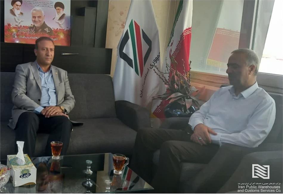 دیدار سرپرست شرکت انبارهای عمومی و خدمات گمرکی بازرگان با سرپرست جدید گمرک بازرگان