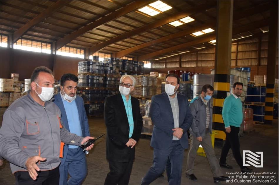 بازدید  عضو هیات مدیره شرکت انبارهای عمومی و خدمات گمرکی ایران از شرکت تهران