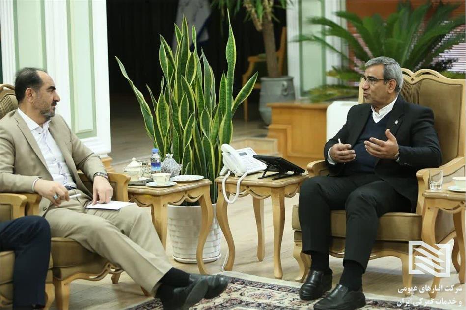 دیدار کاظم سلیمی مدیرعامل شرکت انبارهای عمومی و خدمات گمرکی ایران با دکتر مظفری، استاندار خراسان رضوی