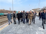 بازدید مهدی ذوقی مدیرعامل شرکت انبارهای عمومی و خدمات گمرکی ایران از ایستگاه راه آهن سلماس (قره تپه)