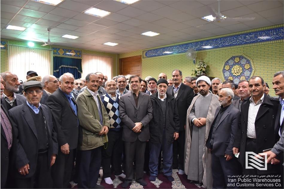 مهندس آذروش در جمع بازنشستگان شرکت انبارهای عمومی و خدمات گمرکی تهران (شهریار): همه کارکنان شرکت انبارهای عمومی ایمان قلبی