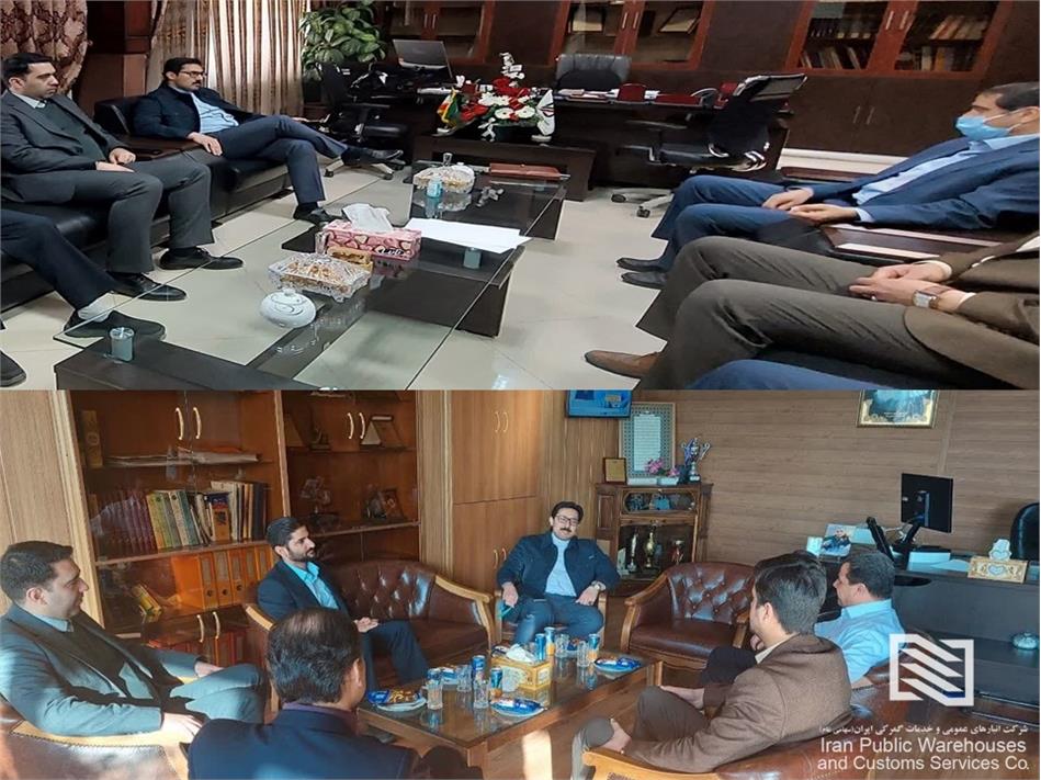 بازدید مدیرعامل شرکت انبارهای عمومی و خدمات گمرکی ایران از چند شعبه شمال شرق کشور و نشست کاری با ناظر گمرکات خراسان رضوی و