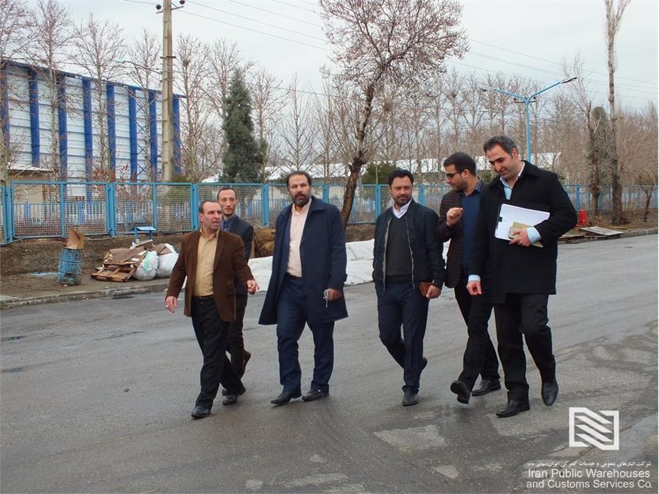 بازدید معاون عملیات و امور گمرکی شرکت انبارهای عمومی ایران از شرکت البرز قزوین