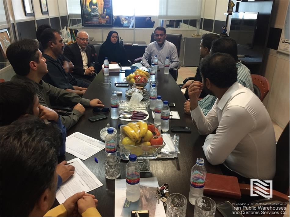 بازدید تیم ممیزی سازمان بنادر ودریانوردی از شرکت گسترش تجارت انبارهای عمومی آتیه قشم