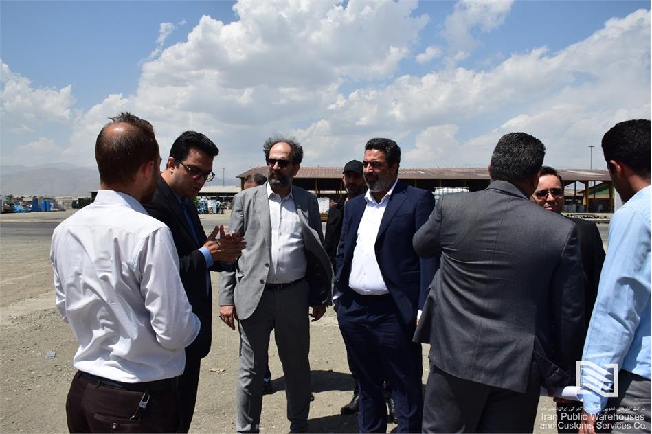 بازدید سرپرست معاونت عملیات و امور گمرکی شرکت انبارهای عمومی و خدمات گمرکی ایران از محوطه های عملیاتی شرکت تهران