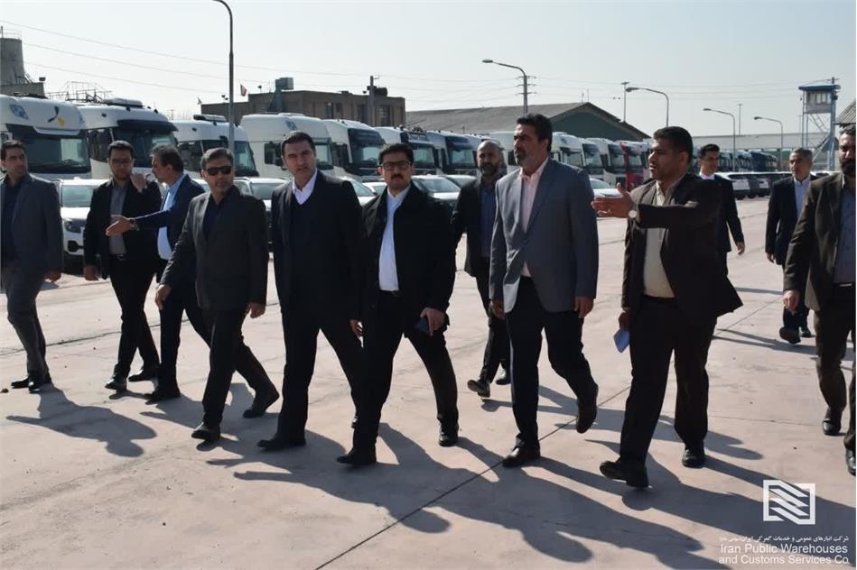 بازدید میدانی مهدی آل ابراهیم مدیرعامل شرکت انبارهای عمومی و خدمات گمرکی ایران از شرکت تهران