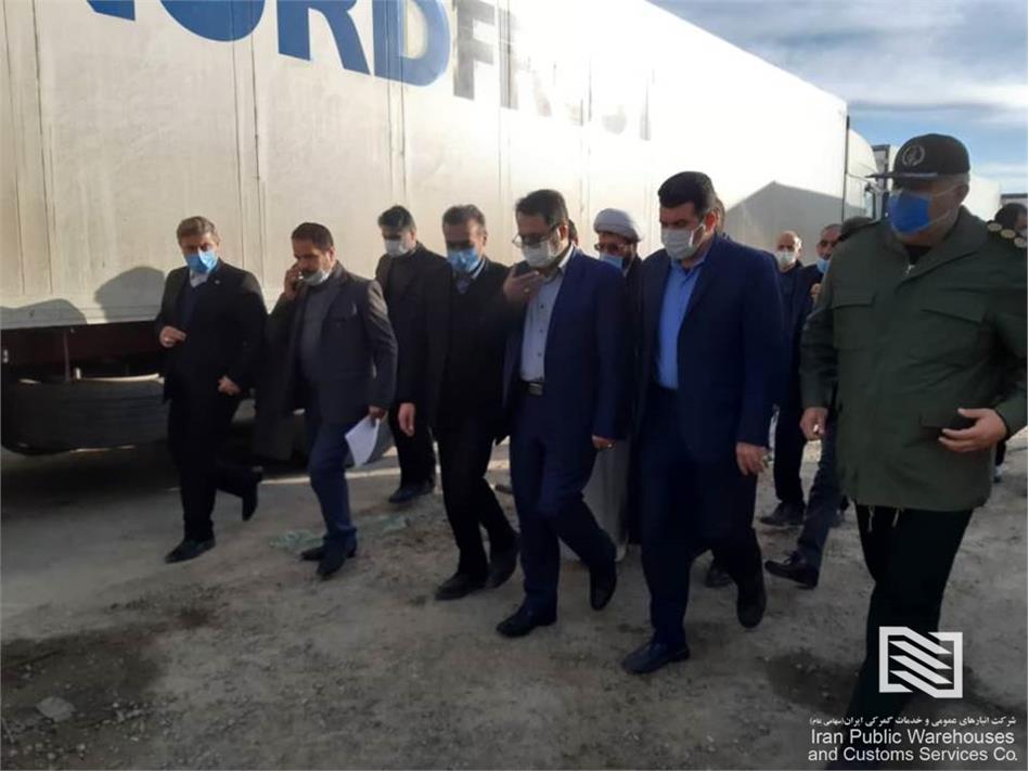 بازدید فرماندار شهر آستارا، فرماندهی سپاه و مدیرکل گمرک آستارا از شرکت انبارهای عمومی و خدمات گمرکی آستارا