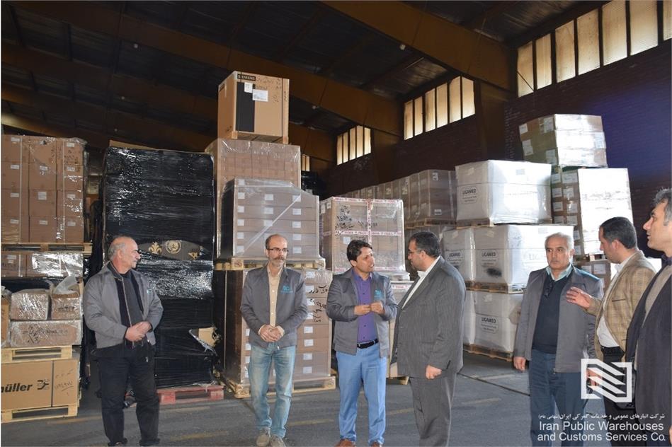 بازدید رییس هیئت‌مدیره شرکت انبارهای عمومی وخدمات گمرکی ایران از شرکت تهران
